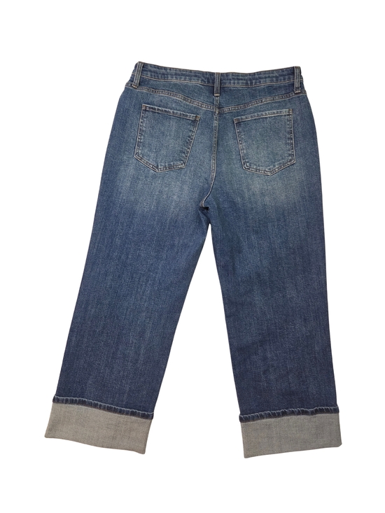 Kut From the Kloth Sienna Wide Leg High Rise Jeans Womens 12P Cuffed Up Petite - Picture 3 of 5